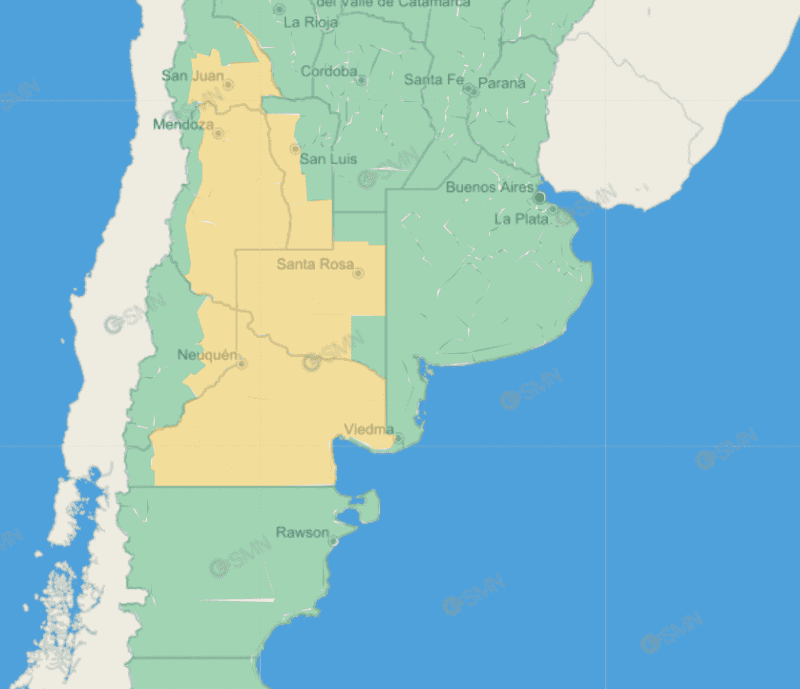 Alerta amarilla por tormentas para casi toda La Pampa