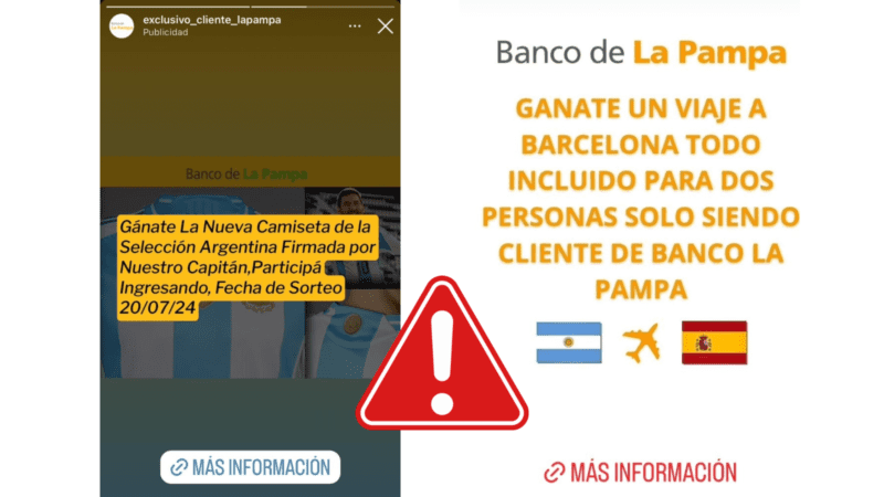El Banco de La Pampa comunica medidas de prevención ante intentos de estafas