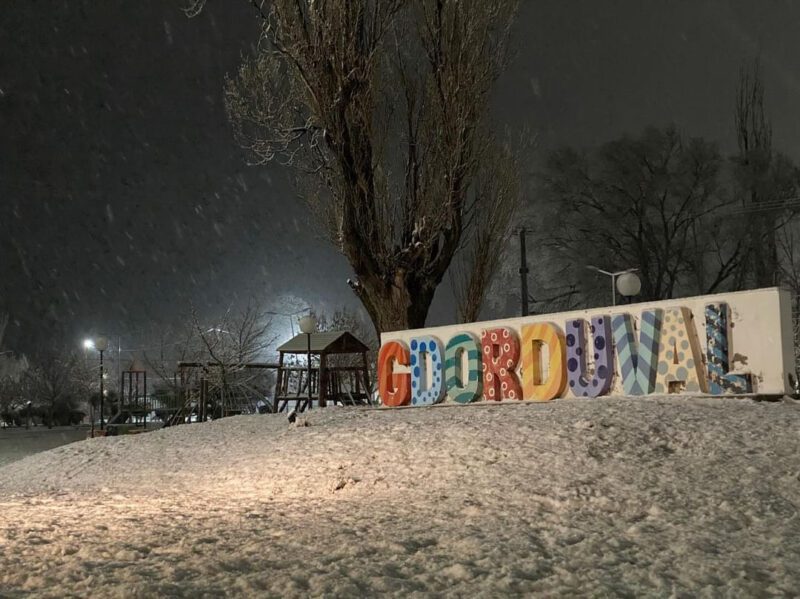 Nieva en La Pampa