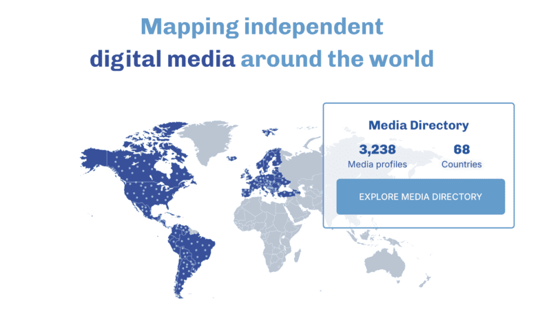 La Pampa Noticias en Project Oasis, un directorio global de medios digitales independientes 