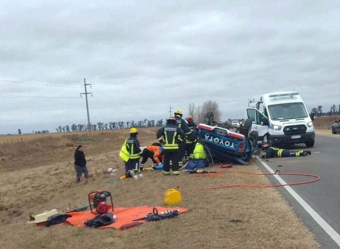 Falleció un hombre en la Ruta Provincial 1, tras volcar