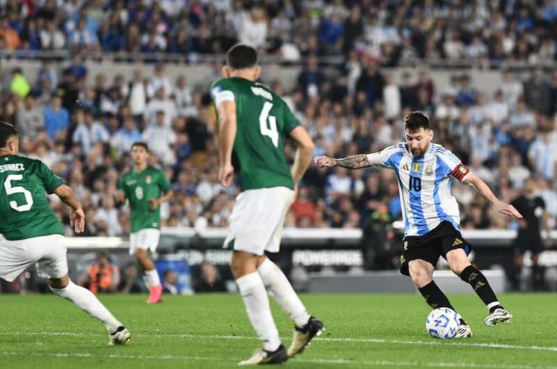 Argentina goleó a Bolivia