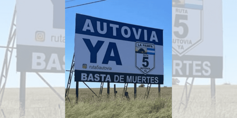 Una petición de Change.org por la Autovía en toda la Ruta Nacional 5: desde Luján hasta Santa Rosa